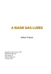 A Idade Das Luzes by Arthur Franco -