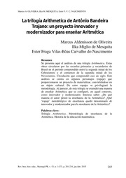 A Trilogia Arithmetica De Antônio Bandeira Trajano -